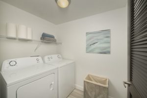 2 Bedroom Laundry Room with Side-by-side Washer and Dryer